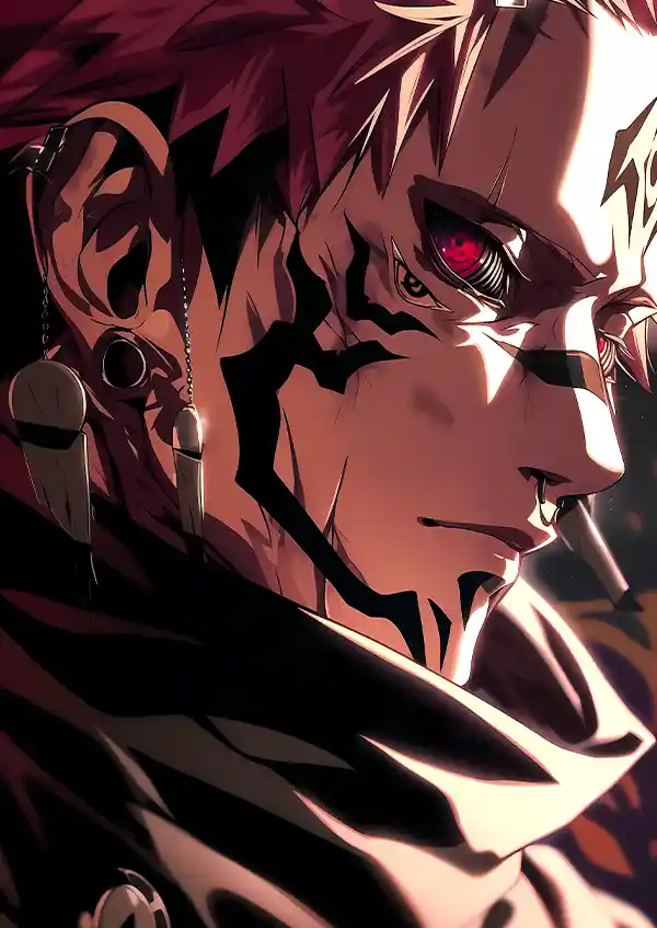 L1812-metalposter-01 متال پوستر انیمه جوجوتسو کایسن طرح سوکونا کد L1812 - Image 1