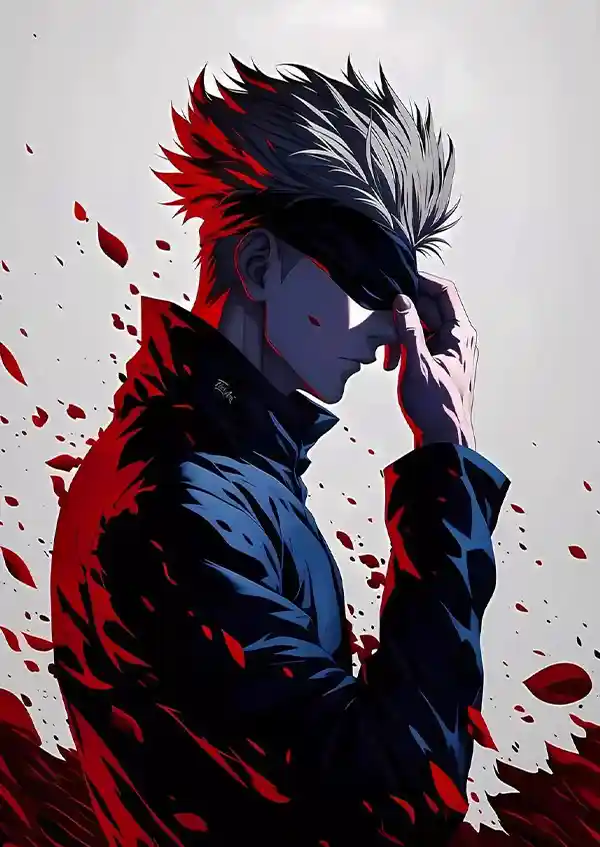 L1816-metalposter-01 متال پوستر انیمه جوجوتسو کایسن طرح گوجو کد L1816 - Image 1