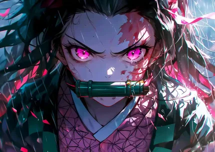 متال پوستر انیمه شیطان کش طرح نزوکو کد L1823