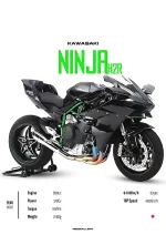 متال پوستر طرح موتور Kawasaki Ninja H2R کد L1828