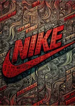 متال پوستر طرح نایکی کد L1829