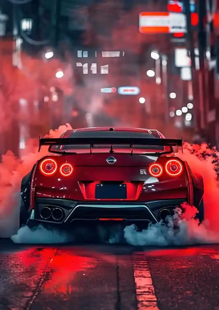 متال پوستر طرح ماشین نیسان GTR کد L1838