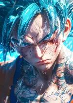 متال پوستر انیمه Dragon Ball طرح Son Goku کد L1843