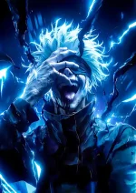 متال پوستر انیمه جوجوتسو کایسن طرح گوجو کد L1844