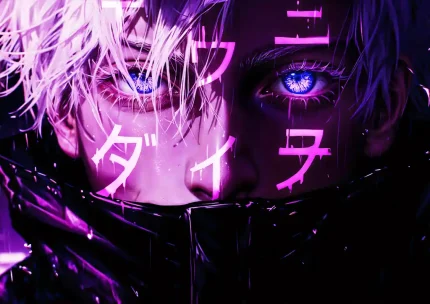 متال پوستر انیمه جوجوتسو کایسن طرح گوجو کد L1847