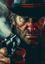 متال پوستر بازی Red Dead Redemtion طرح آرتور مورگان کد L1848