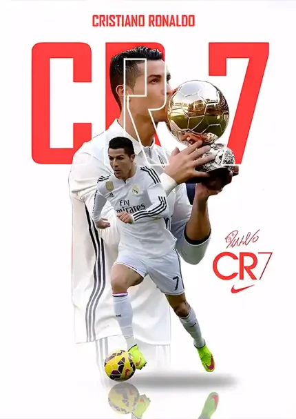 متال پوستر طرح رونالدو کد L1849