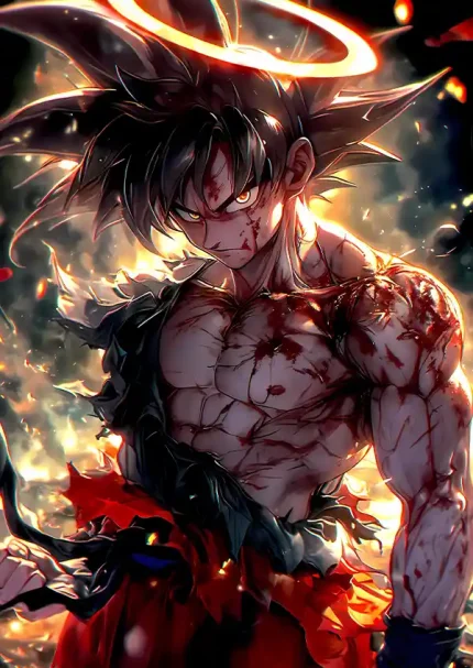 متال پوستر انیمه Dragon Ball Z طرح Son Goku کد L1851