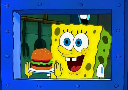 متال پوستر طرح باب اسفنجی کد L1858