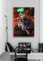 متال پوستر بازی Call Of Duty طرح گوست کد L1034 - Image 2