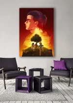 متال پوستر انیمه Attack on Titan طرح ارن یگر کد L1047 - Image 2
