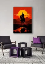 متال پوستر طرح بازی Red Dead Redemption 2 کد L1050 - Image 2