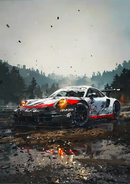 متال پوستر طرح ماشین Porsche 911 GT3 کد L1146