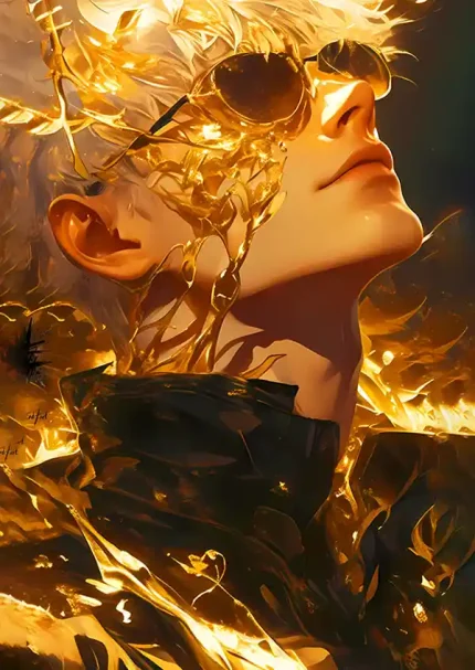 متال پوستر انیمه جوجوتسو کایسن طرح گوجو کد L1148