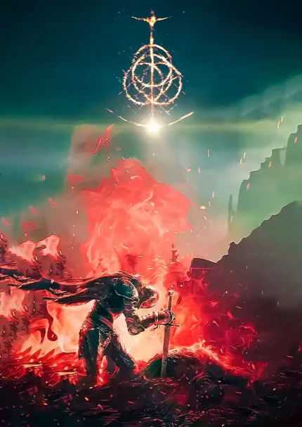 متال پوستر طرح  بازی Elden Ring کد L1158