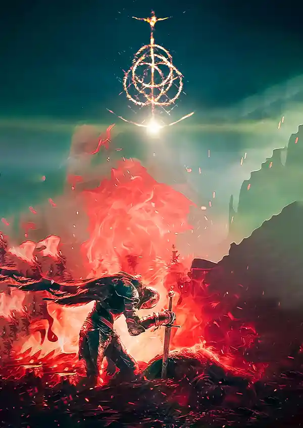 dfghfgh متال پوستر طرح بازی Elden Ring کد L1158 - Image 1