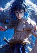 متال پوستر انیمه شیطان کش طرح اینوسکه کد L1169