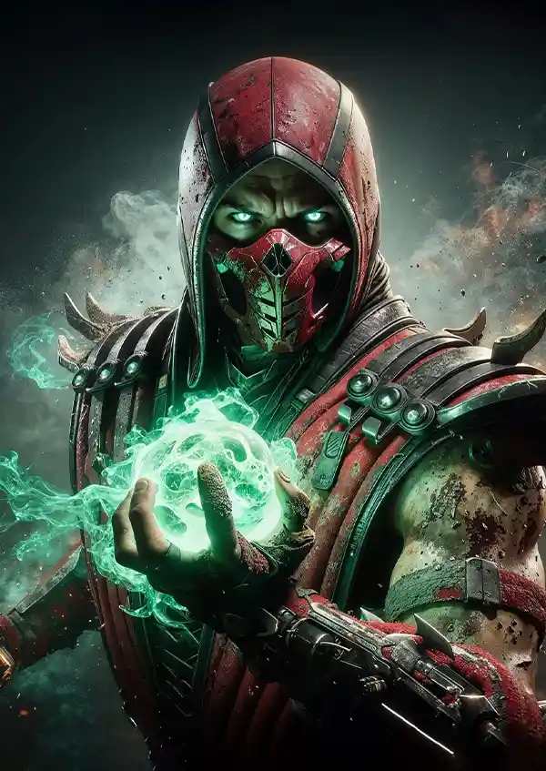 dfhgerthwr متال پوستر طرح بازی Mortal Kombat طرح ارمک کد L1164 - Image 1