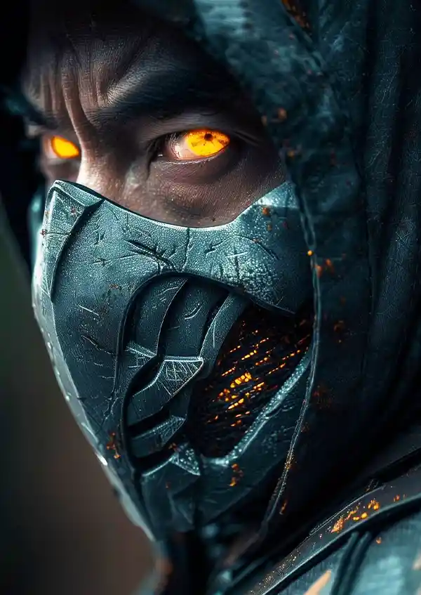 dfhrthrtt متال پوستر طرح بازی Mortal Kombat طرح اسکورپیون کد L1168 - Image 1