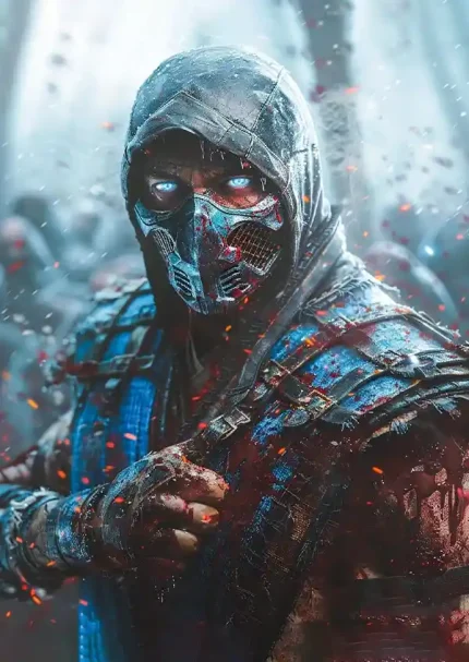 متال پوستر طرح بازی Mortal Kombat طرح ساب زیرو کد L1170