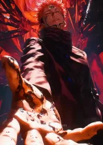 متال پوستر انیمه جوجوتسو کایسن طرح سوکونا کد L1183