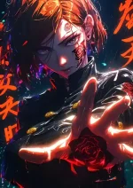 متال پوستر انیمه جوجوتیو کایسن طرح Nobara Kugisaki کد L1180