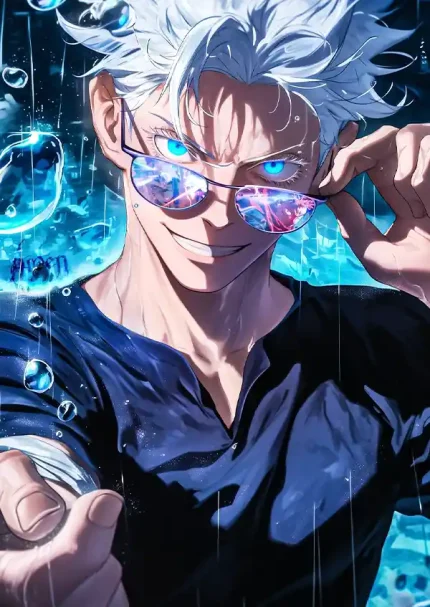 متال پوستر انیمه جوجوتسو کایسن طرح گوجو کد L1182