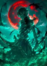 متال پوستر انیمه شیطان کش طرح Kimetsu no Yaiba کد L1184