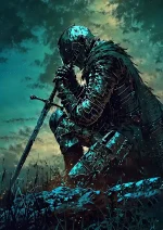 متال پوستر طرح بازی Dark Souls کد L1198