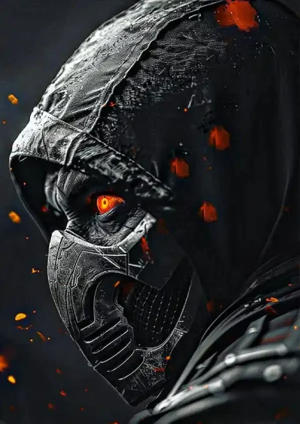 متال پوستر طرح بازی Mortal Kombat طرح اسکورپیون کد L1200