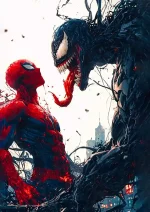 متال پوستر طرح اسپایدرمن و ونوم کد L1204