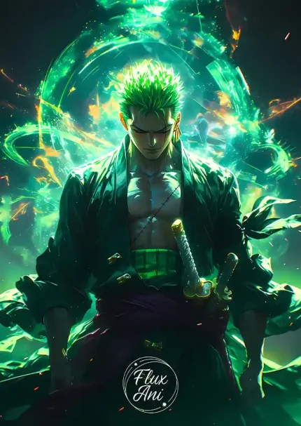 متال پوستر انیمه وان پیس طرح زورو کد L1213