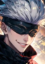 متال پوستر انیمه جوجوتسو کایسن طرح گوجو کد L1216