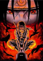 متال پوستر انیمه ناروتو طرح ایتاچی کد L1222