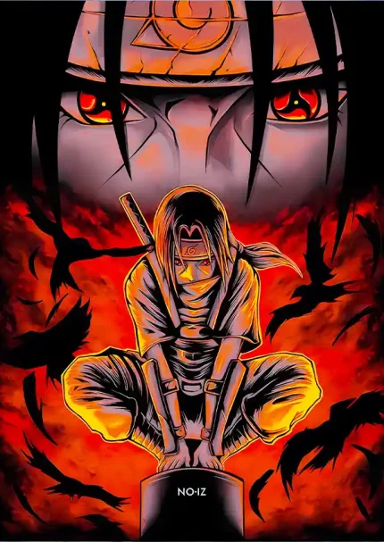 متال پوستر انیمه ناروتو طرح ایتاچی کد L1222