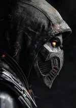 متال پوستر طرح بازی Mortal Kombat طرح اسکورپیون کد L1234