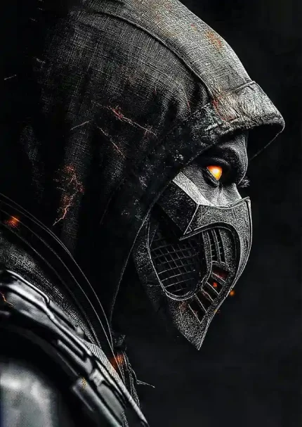 متال پوستر طرح بازی Mortal Kombat طرح اسکورپیون کد L1234
