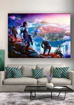 متال پوستر طرح بازی فورتنایت کد L1134 - Image 2