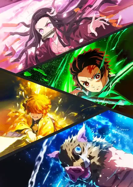 متال پوستر طرح انیمه شیطان کش کد L1244