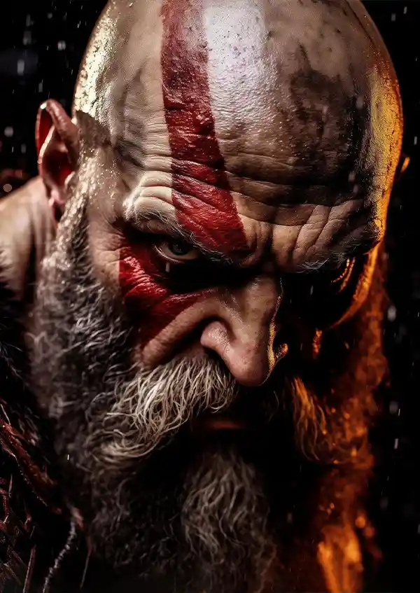 etryrtyuwe متال پوستر God Of War طرح کریتوس کد L1264 - Image 1