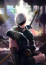 متال پوستر طرح بازی NieR: Automata کد L1274