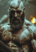 متال پوستر بازی God Of War طرح کریتوس کد L1278