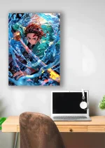 متال پوستر انیمه شیطان کش طرح تانجیرو کد L1070 - Image 2