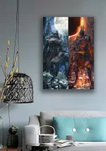 متال پوستر طرح Dark Souls / Bloodborne کد L1055 - Image 2