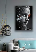 متال پوستر سریال وایکینگز طرح رگنار کد L1064 - Image 2