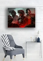 متال پوستر طرح بازی Call Of Duty کد L1104 - Image 2