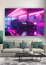 متال پوستر طرح ماشین بوگاتی شیرون کد L1111 - Image 2