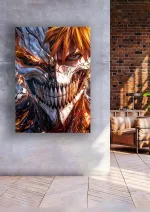متال پوستر انیمه Bleach طرح Ichigo Kurosaki کد L1124 - Image 2