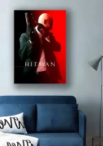متال پوستر طرح بازی Hitman کد L1105 - Image 2