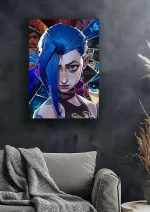 متال پوستر انیمه آرکین طرح جینکس کد L1092 - Image 2